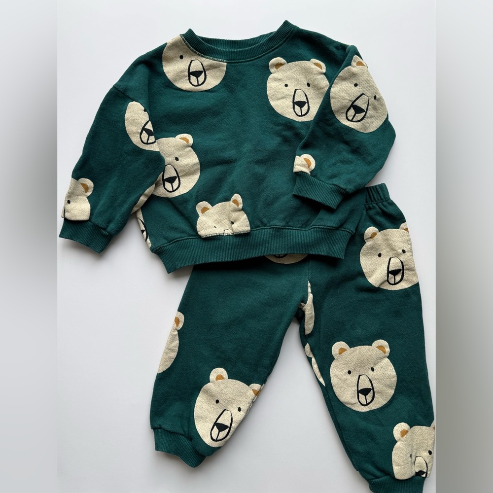 Zara bear sweats set
